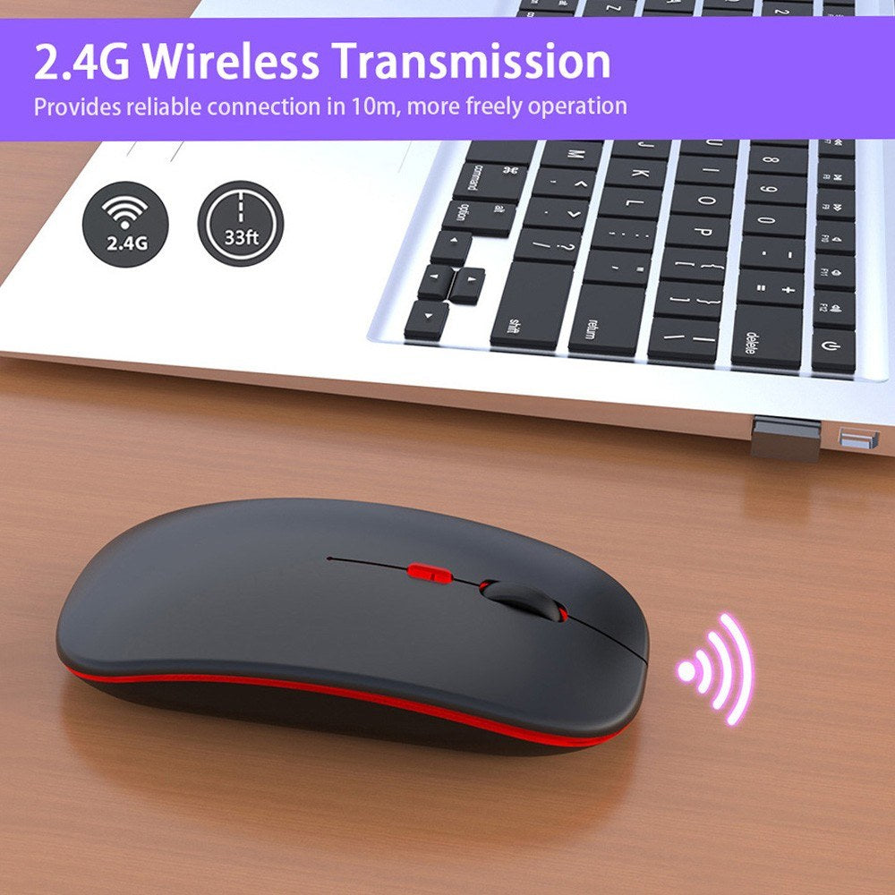Ultra-thin M40 Silent Wireless Mouse 2.4G Rechargeable
