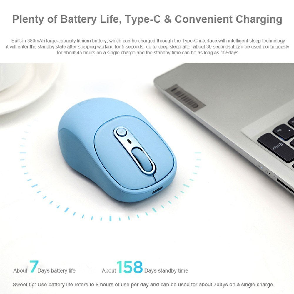 Lenovo Xiaoxin PLUS Bluetooth Mouse - Universal Rechargeable for Office & Gaming