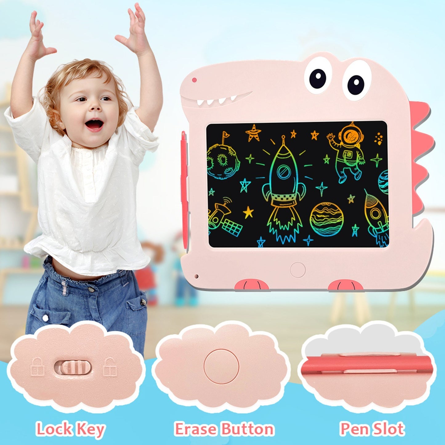 8.5 Inch LCD Writing Tablet for Toddlers - Doodle Board & Drawing Pad