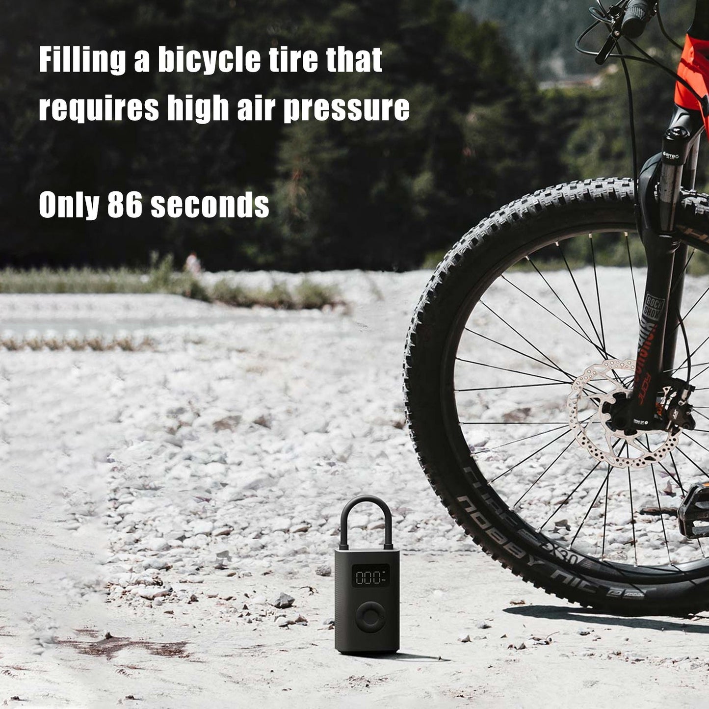 Xiaomi Mijia Portable Electric Air Pump 2 - 2000mAh Battery, Fast 8-Minute Inflation