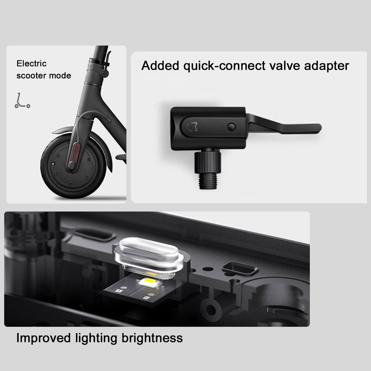 Xiaomi Mijia Portable Electric Air Pump 2 - 2000mAh Battery, Fast 8-Minute Inflation