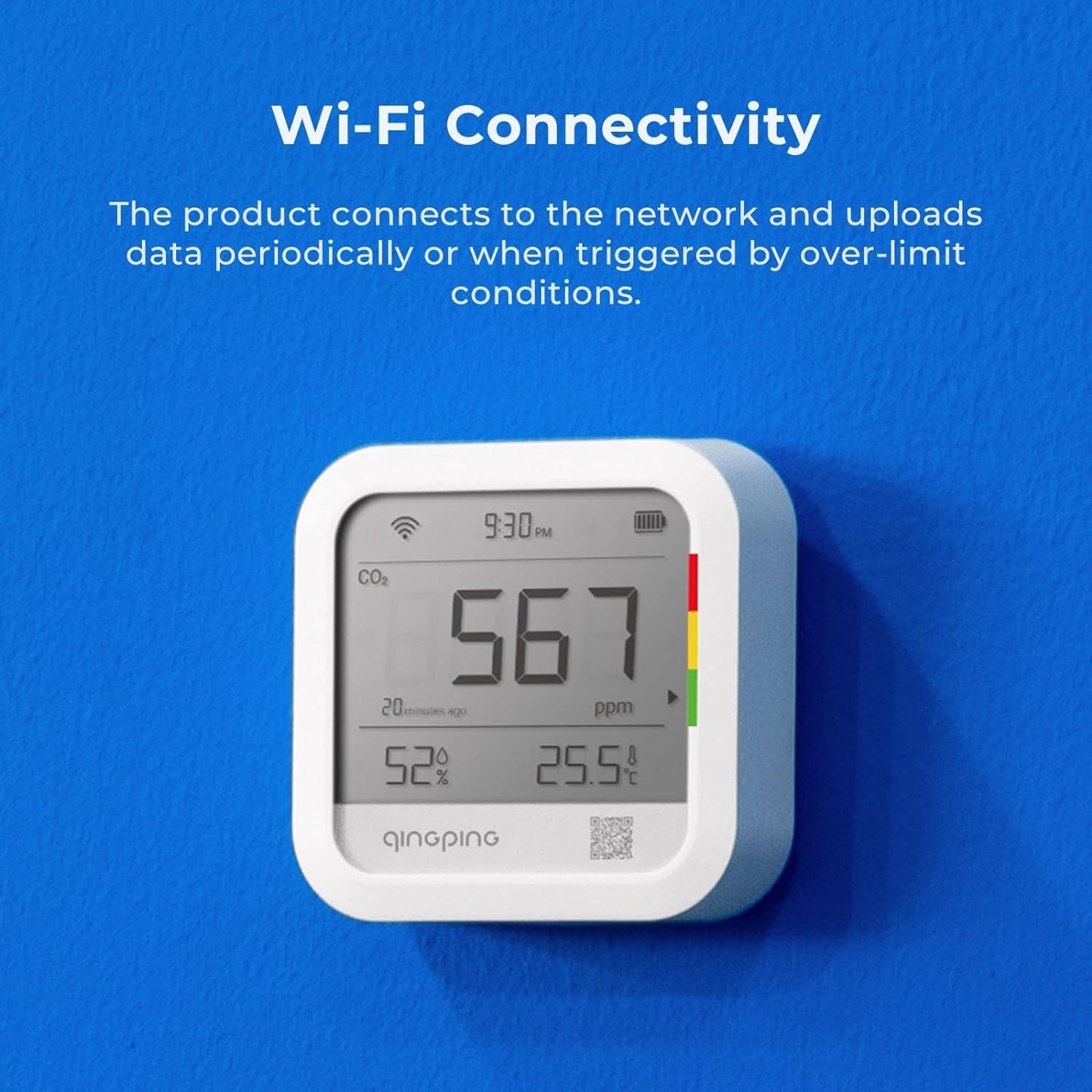 QingPing CGP22C High-Precision CO2, Temperature & Humidity Monitor