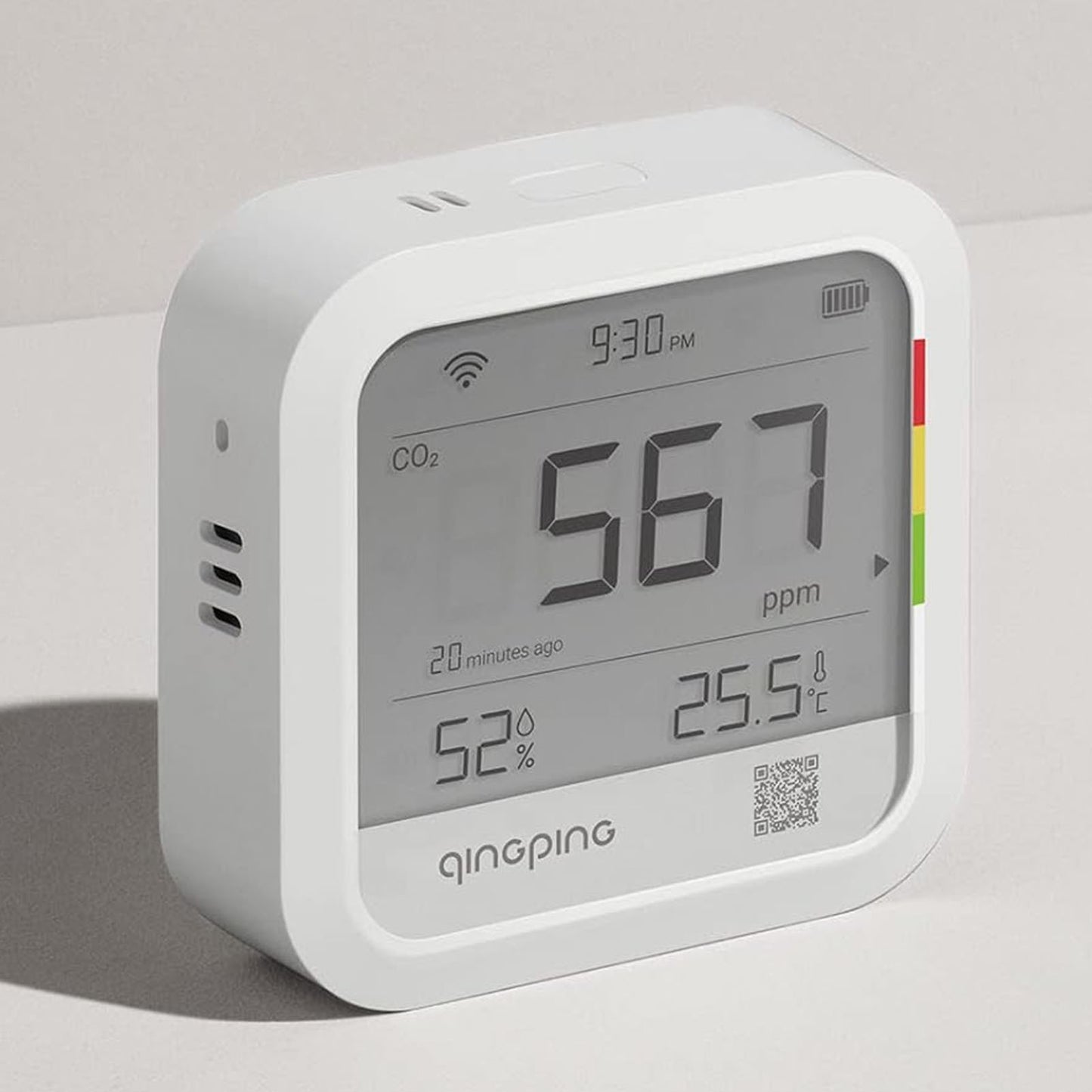 QingPing CGP22C High-Precision CO2, Temperature & Humidity Monitor