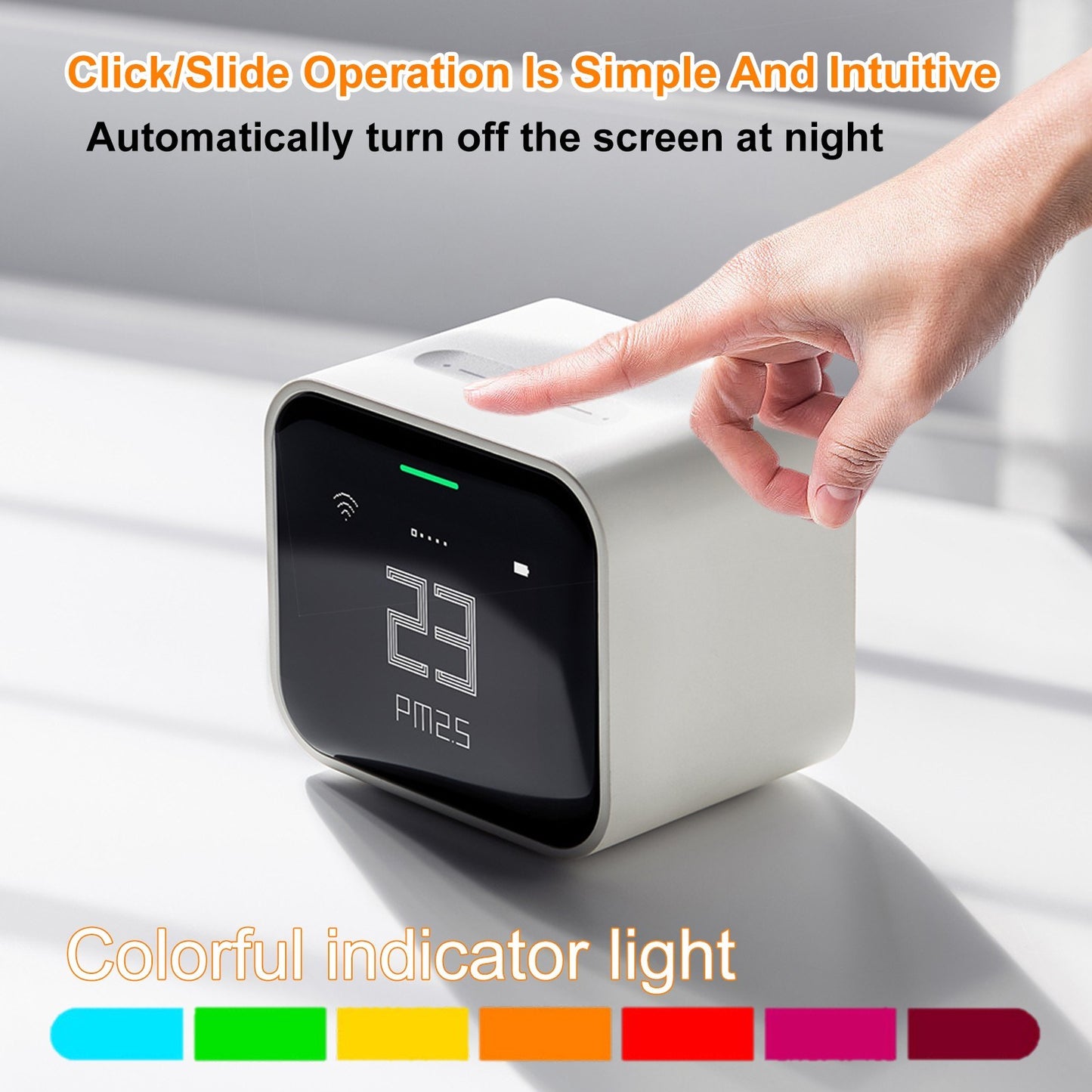 QingPing CGDN1 Smart Air Quality Monitor Lite: 5-in-1 Real-Time Indoor Climate Tracker