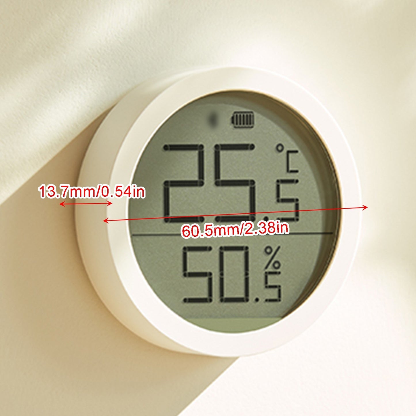 QingPing CGDK2 Smart Indoor Temperature & Humidity Monitor with LCD Display