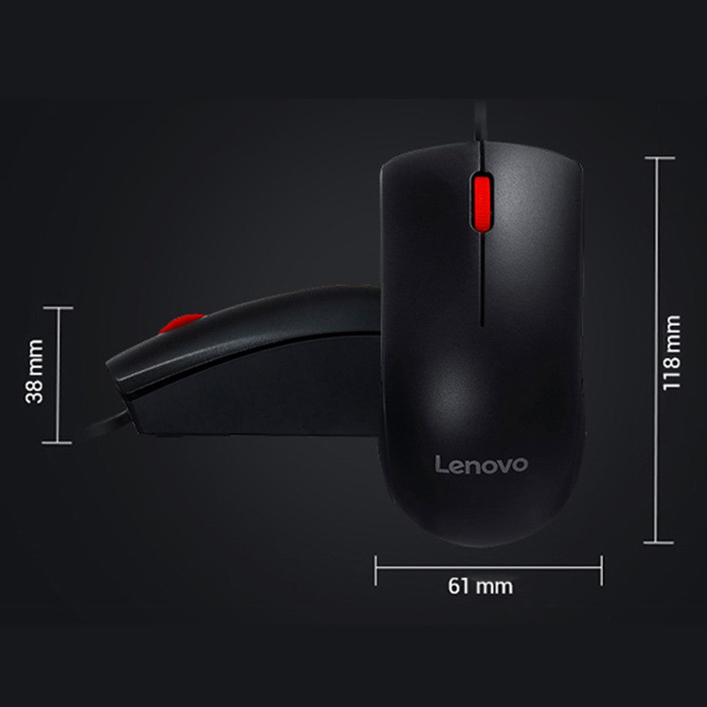 Lenovo M220L 1000DPI Precision Wired Mouse for Laptop & PC