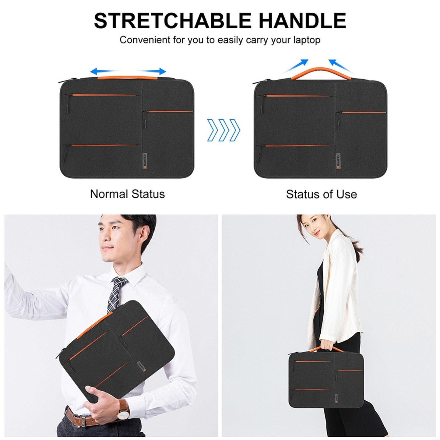 Versatile Waterproof Laptop Bag with Four-Layer Protection & Multifunctional Storage