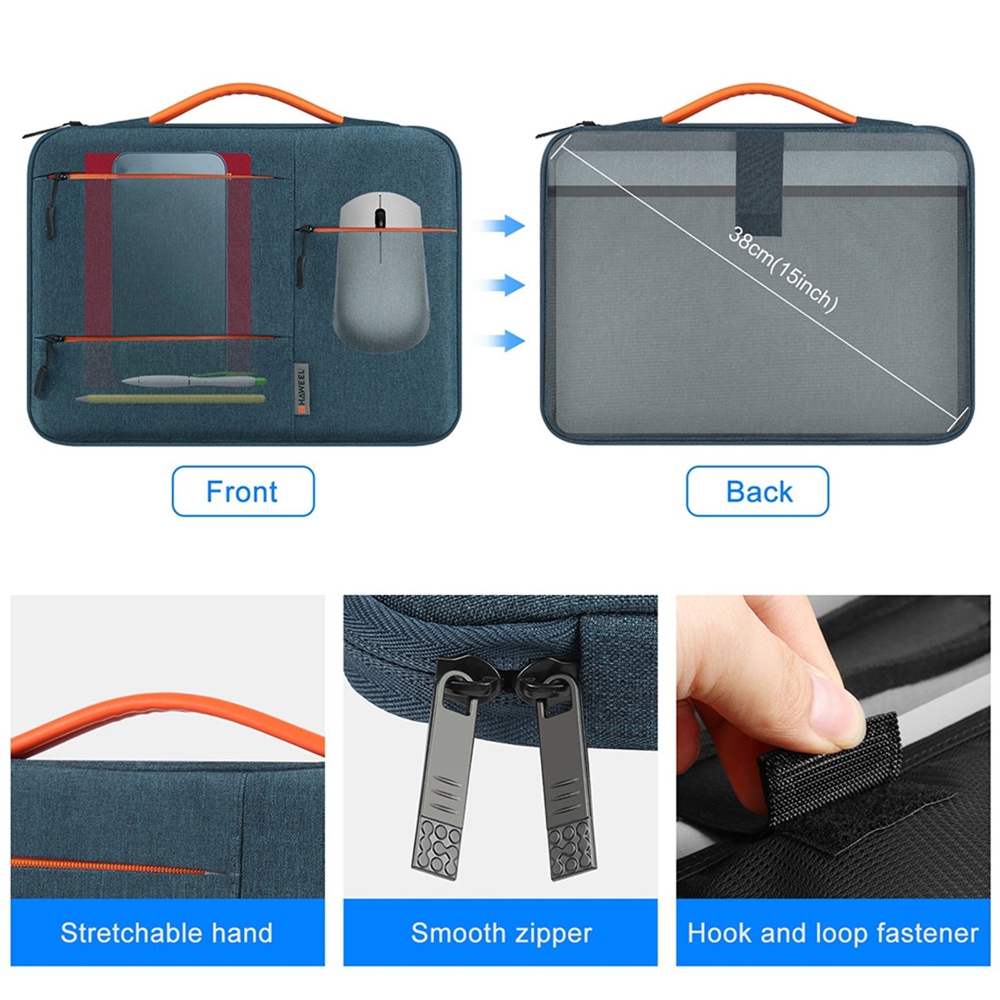 Versatile Waterproof Laptop Bag with Four-Layer Protection & Multifunctional Storage