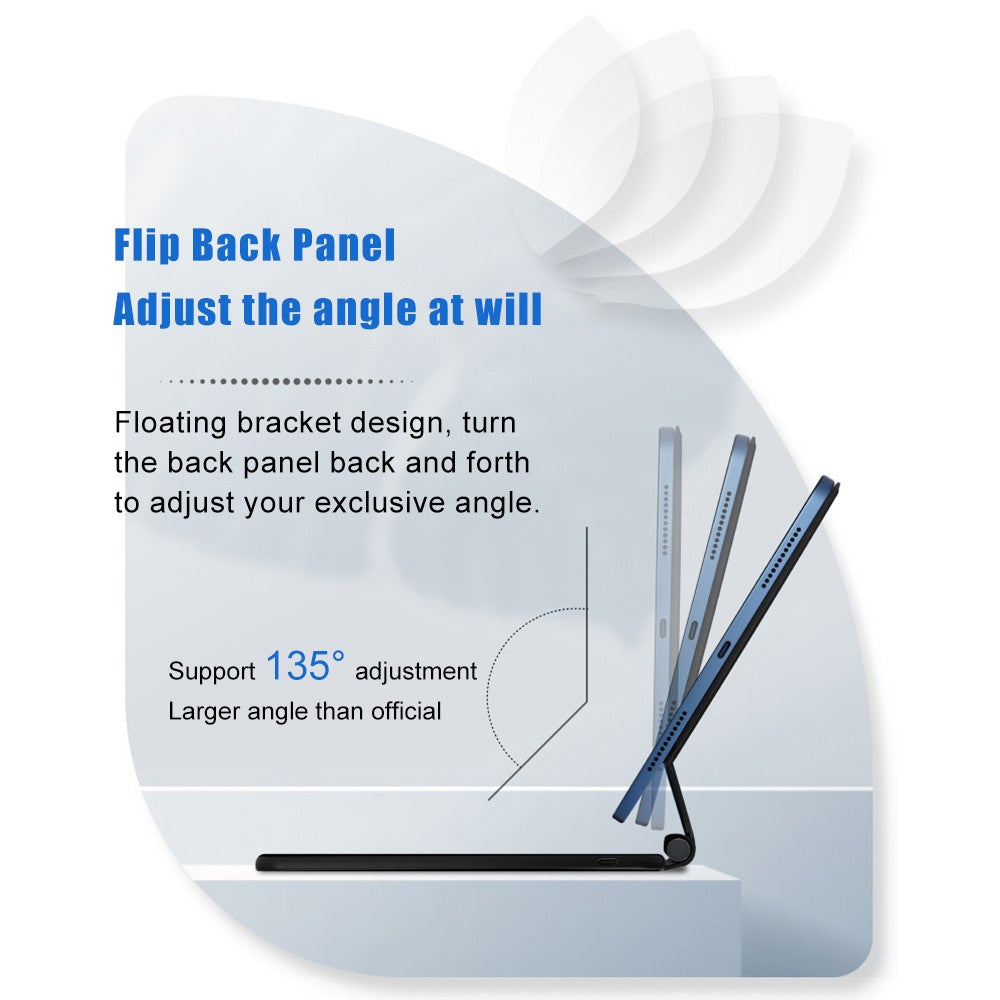 3-in-1 Magnetic Tablet Keyboard for iPad Air 4 & 5 - Smart Control
