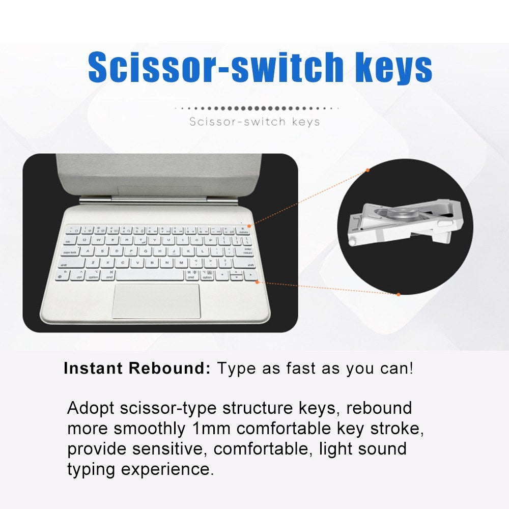 3-in-1 Magnetic Tablet Keyboard for iPad Air 4 & 5 - Smart Control