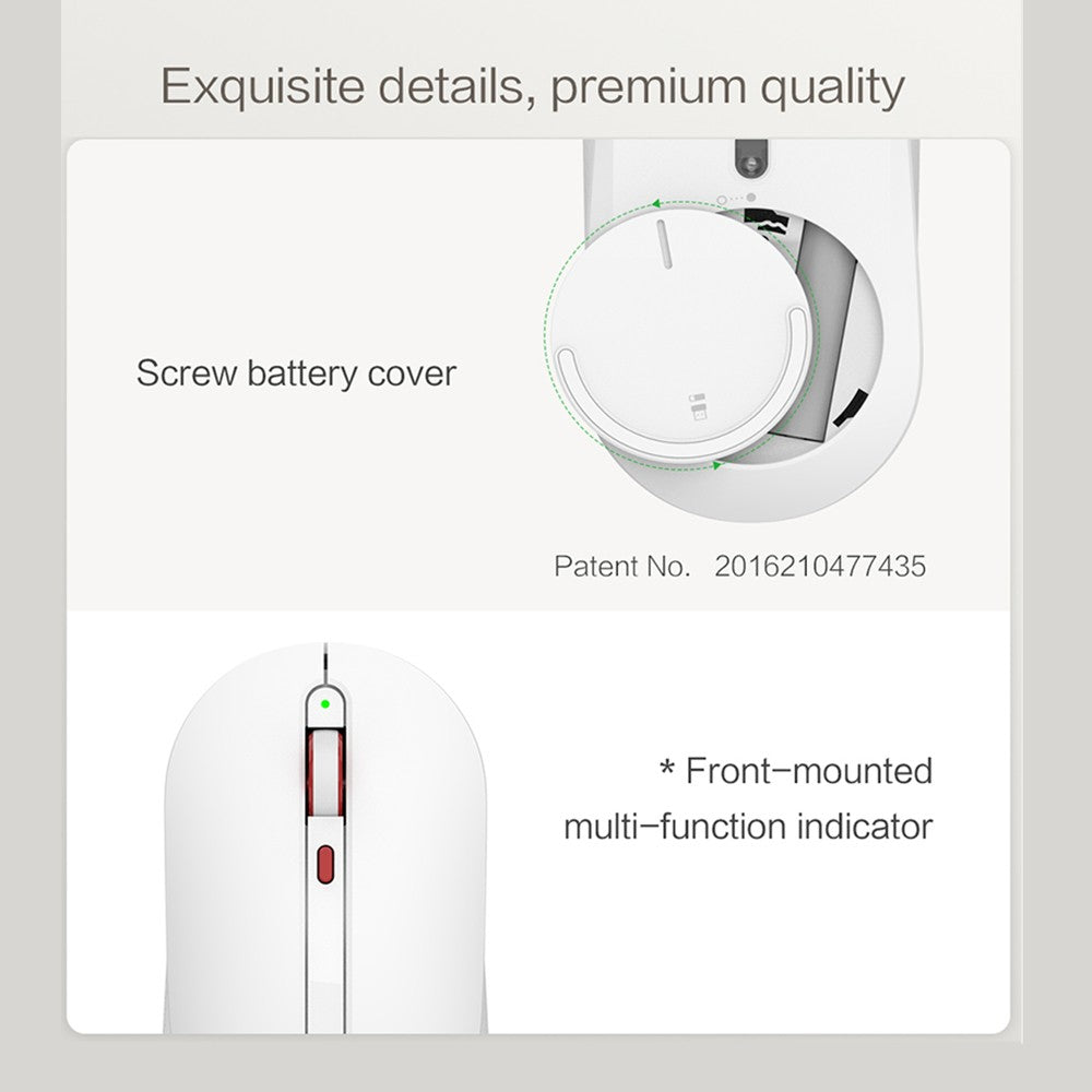MIIIW Wireless 2.4G Mouse: Adjustable DPI, Ergonomic & Compatible