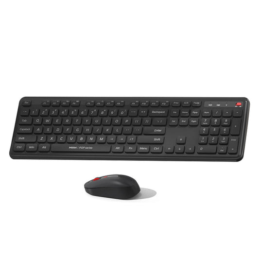 Wireless Keyboard and Mouse Combo by MIIIW: Full-Size 104-Keys with Adjustable Speeds & Silent Mouse