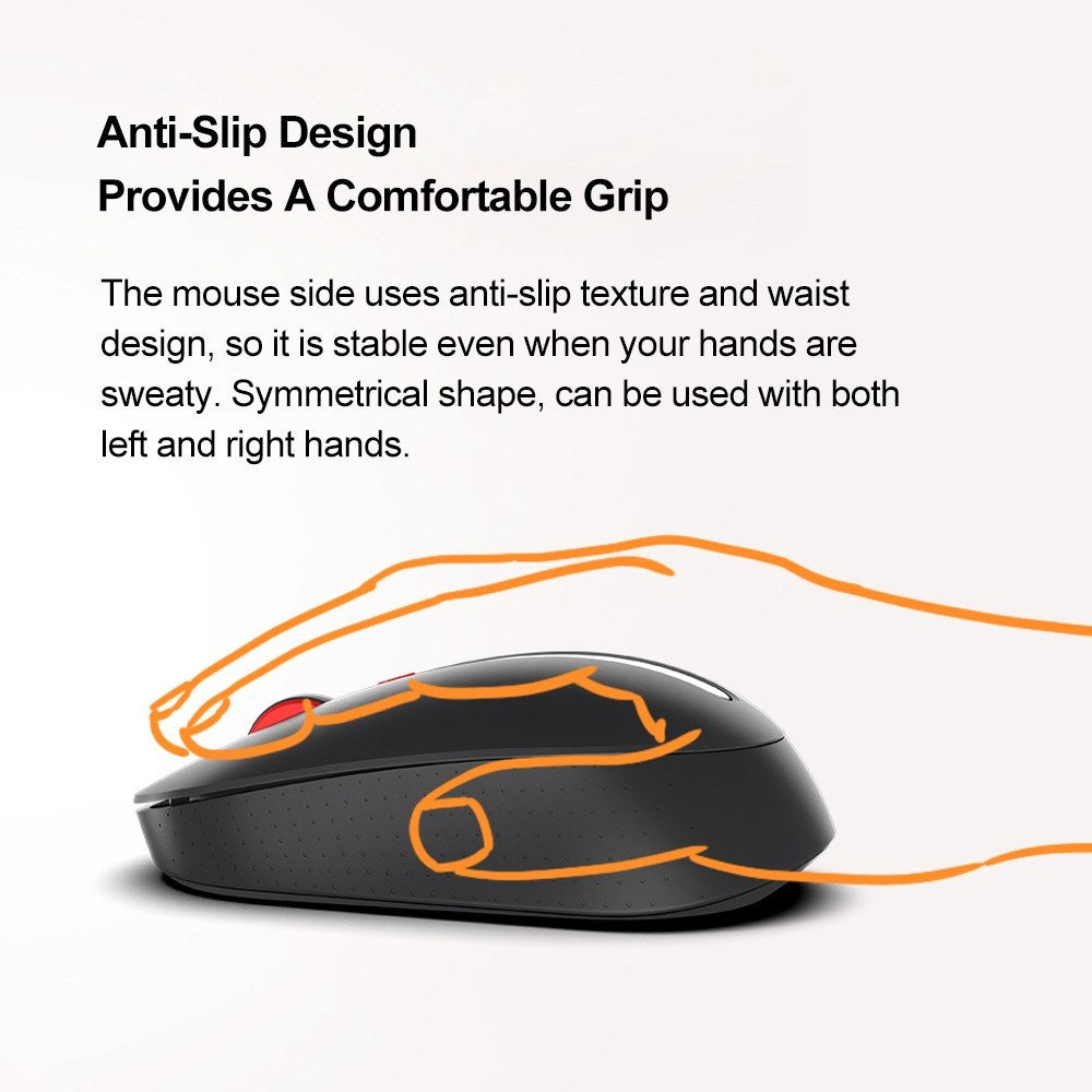Wireless Keyboard and Mouse Combo by MIIIW: Full-Size 104-Keys with Adjustable Speeds & Silent Mouse