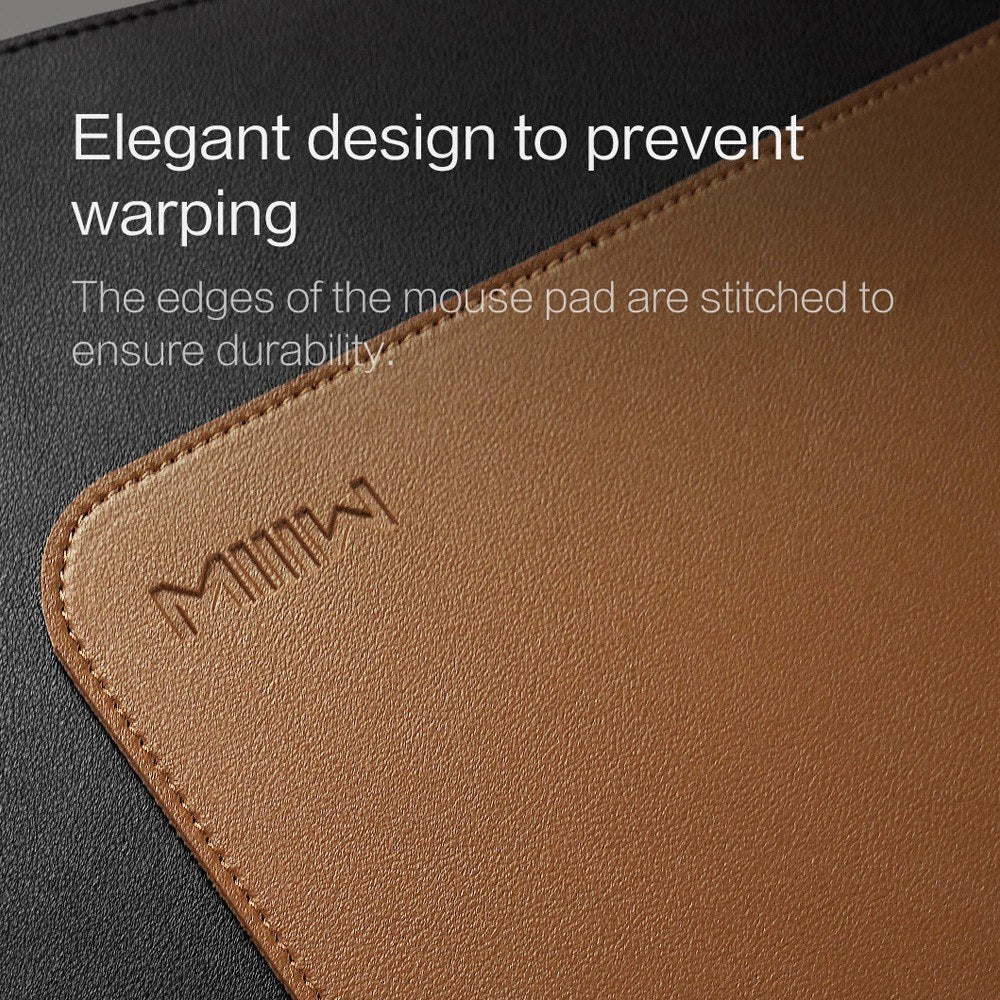 Super-Large Waterproof Non-Slip MIIIW Leather Desk Pad