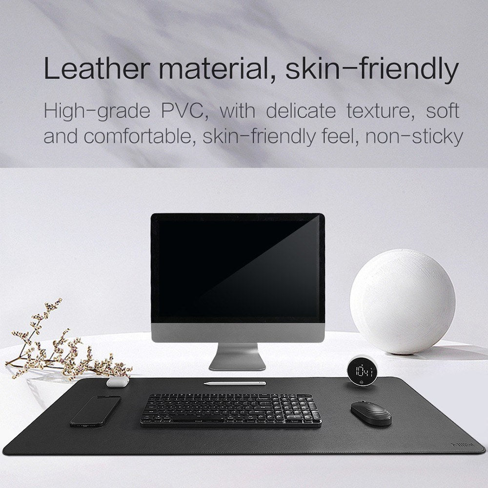 Super-Large Waterproof Non-Slip MIIIW Leather Desk Pad