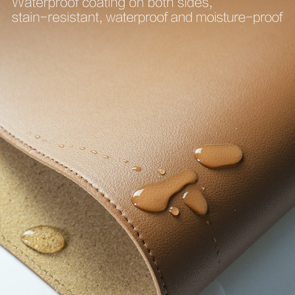 Super-Large Waterproof Non-Slip MIIIW Leather Desk Pad