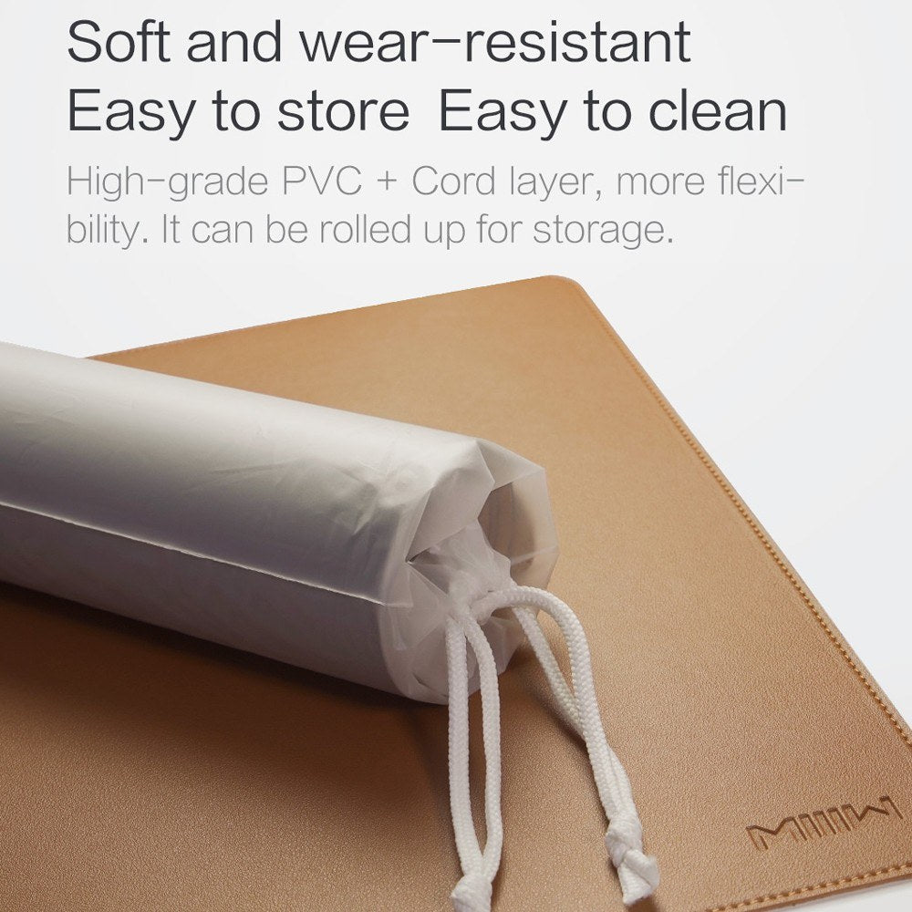 Super-Large Waterproof Non-Slip MIIIW Leather Desk Pad