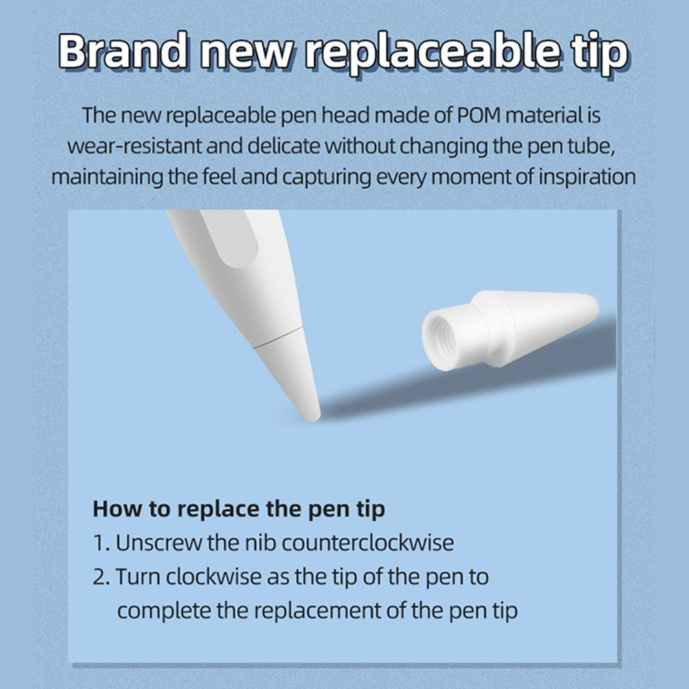 Capacitive Pen 766 for iPad - Handwriting Stylus with Dual-Mode Charging, Magnetic Attachment, Palm Rejection, Tilt Sensitivity