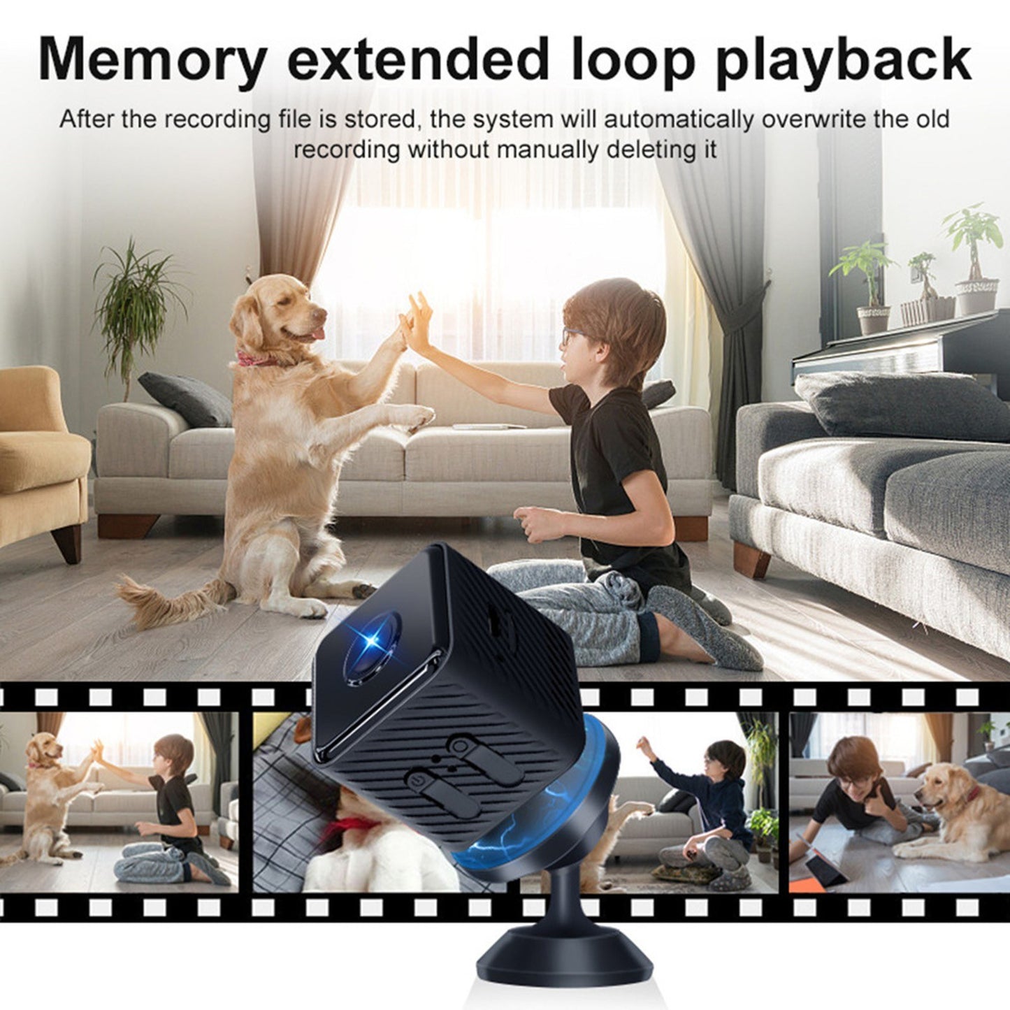 X2 Mini Smart Security Camera - Wireless 1080P HD Surveillance with Night Vision