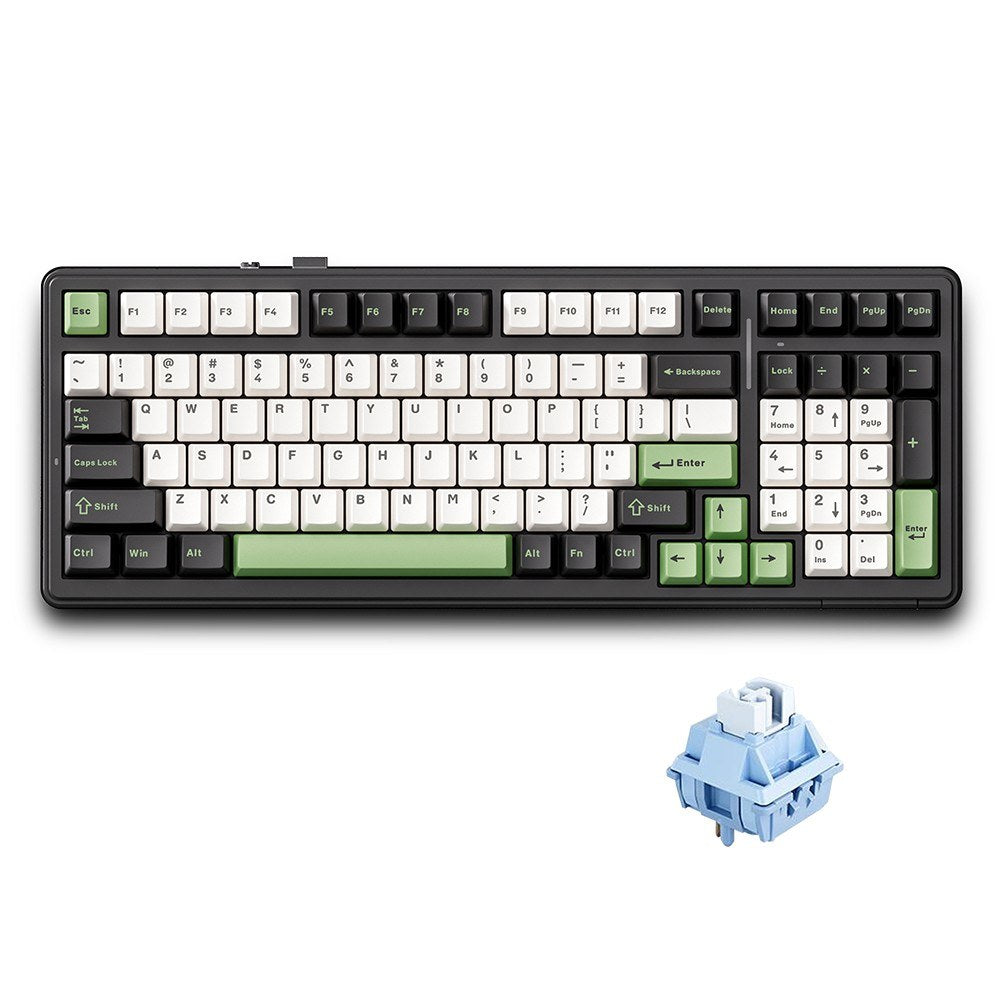 AULA F99 Wireless Mechanical Keyboard - Gasket Mount, Tri-Mode, 99-Key, Low-Delay Gaming with Light Effects