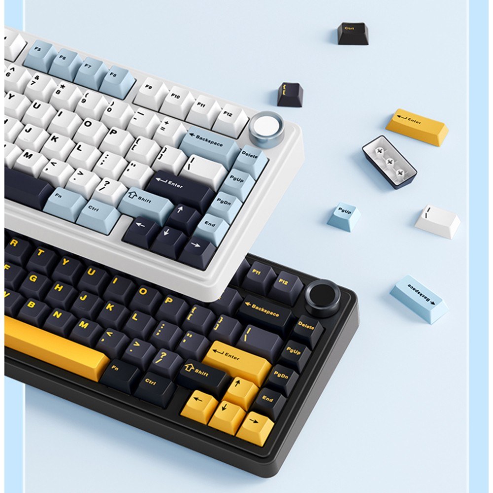 AULA F75 Wireless Mechanical Keyboard - Gasket Structure, Tri-Mode, 80-Key Low-Delay Gaming with Light Effects
