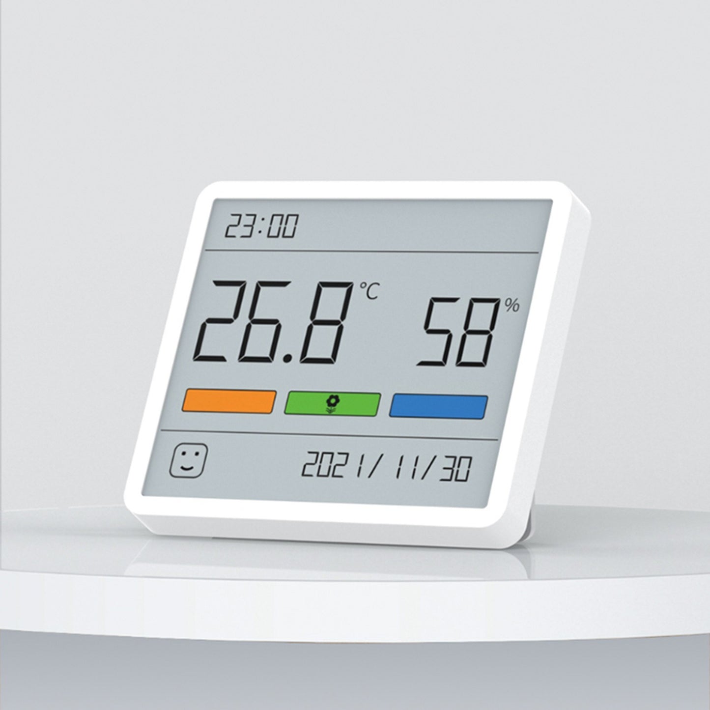 ATuMan TH1 LCD Indoor Hygrometer: Temperature Humidity Monitor with Clock