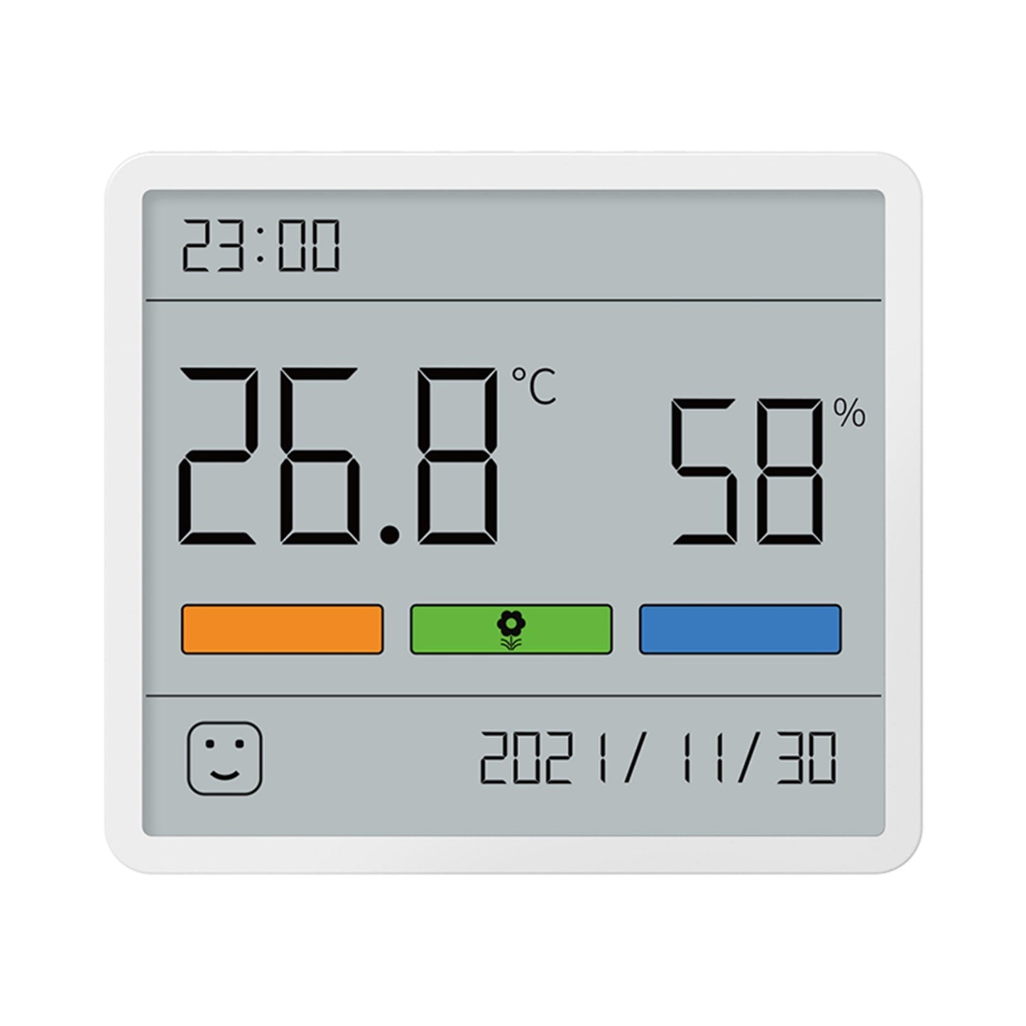 ATuMan TH1 LCD Indoor Hygrometer: Temperature Humidity Monitor with Clock