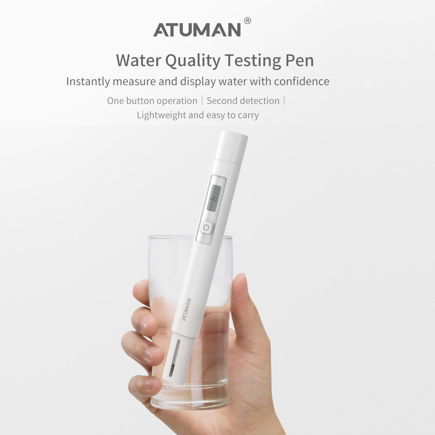 ATuMan High-Accuracy Pen-Type TDS Water Quality Tester