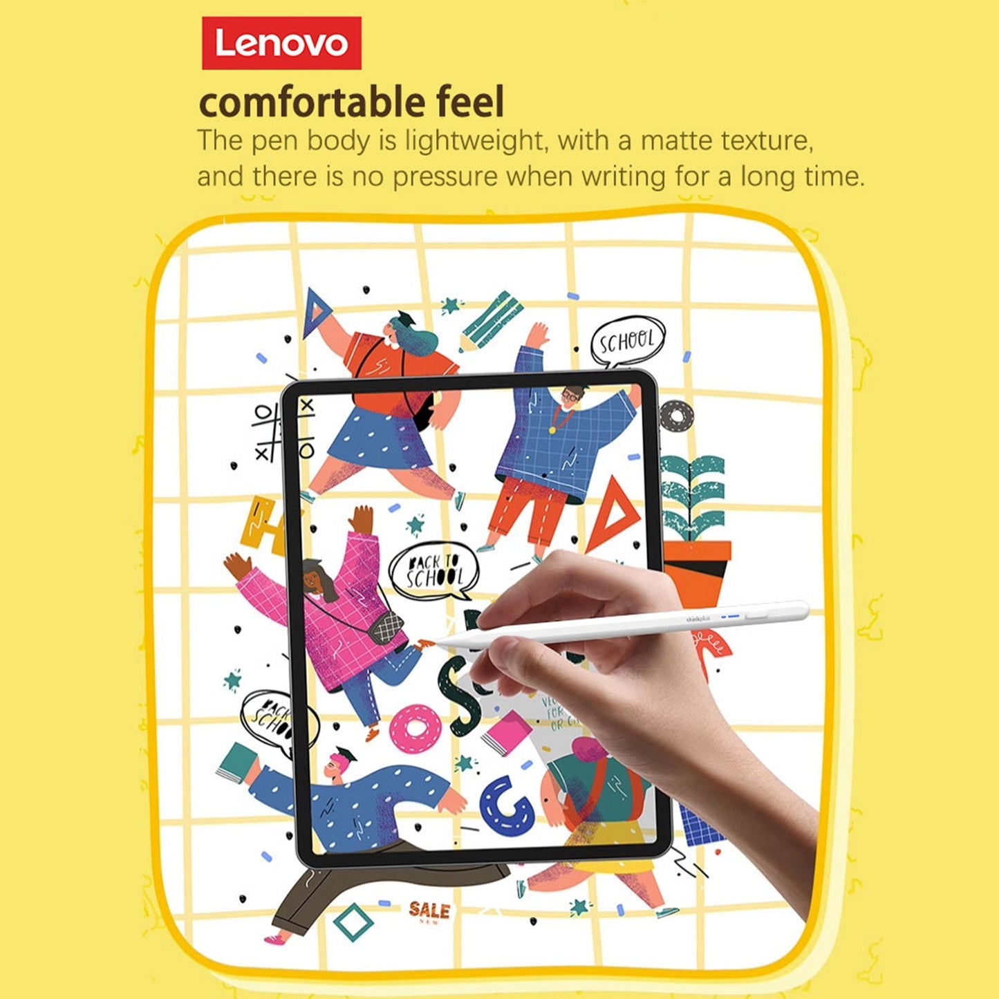 Lenovo BP16 High-Sensitivity Magnetic Digital Pen with Ultra-Fine Tips for Apple iPad/Android
