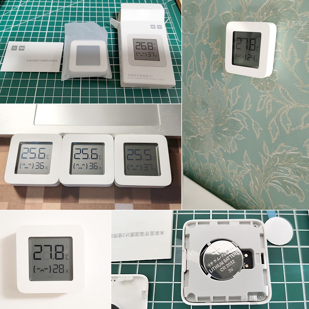 4-Pack Xiaomi Bluetooth Thermometer 2 with Smart Humidity Sensor for Home Comfort