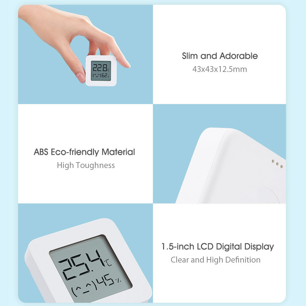 4-Pack Xiaomi Bluetooth Thermometer 2 with Smart Humidity Sensor for Home Comfort