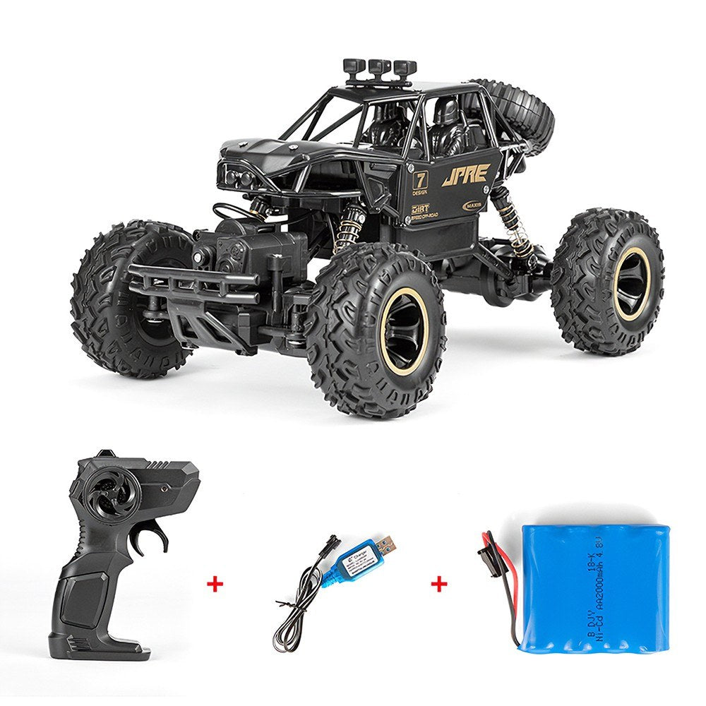 1/16 4WD Alloy RC Off-road Buggy, 2.4GHz High-Speed 15km/h, Climbing Car RTR