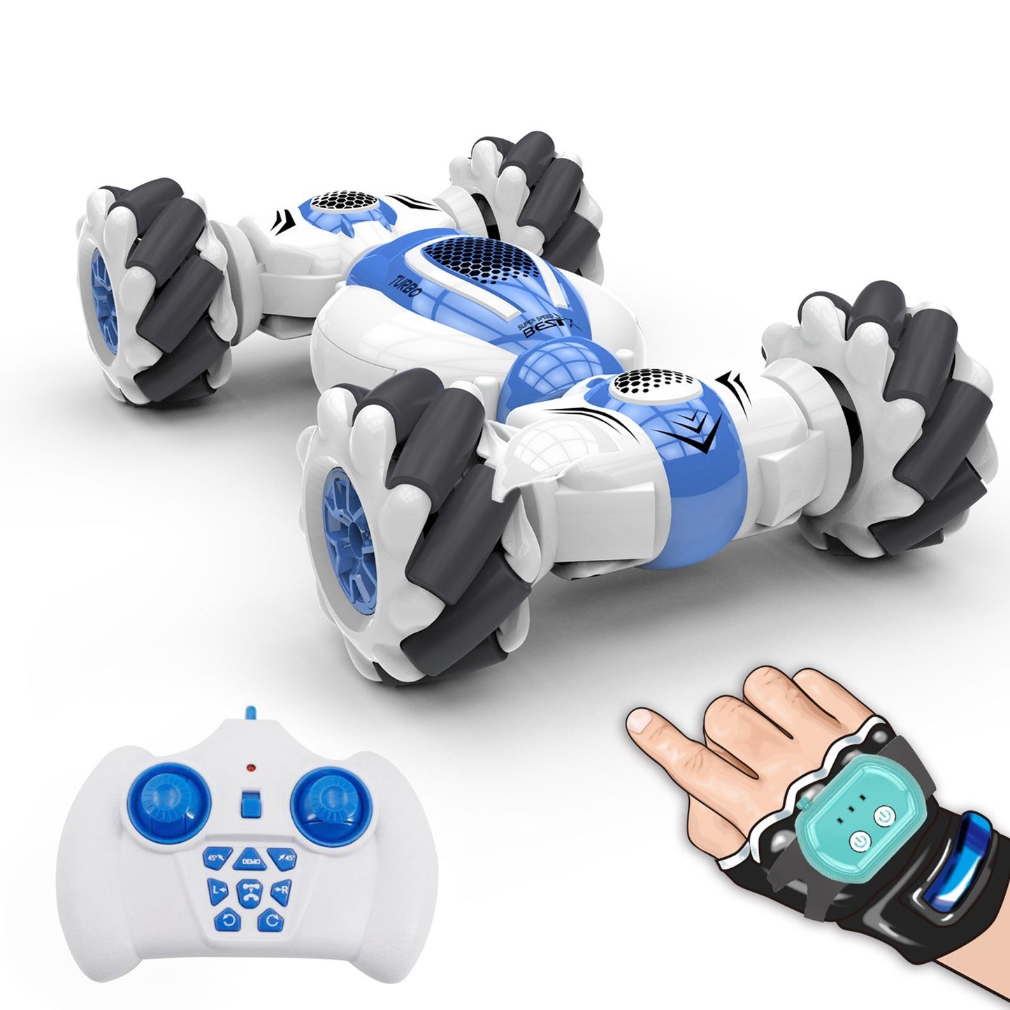 RC Stunt Car S-012: 2.4GHz 4WD Gesture Sensor Deformable Electric Toy