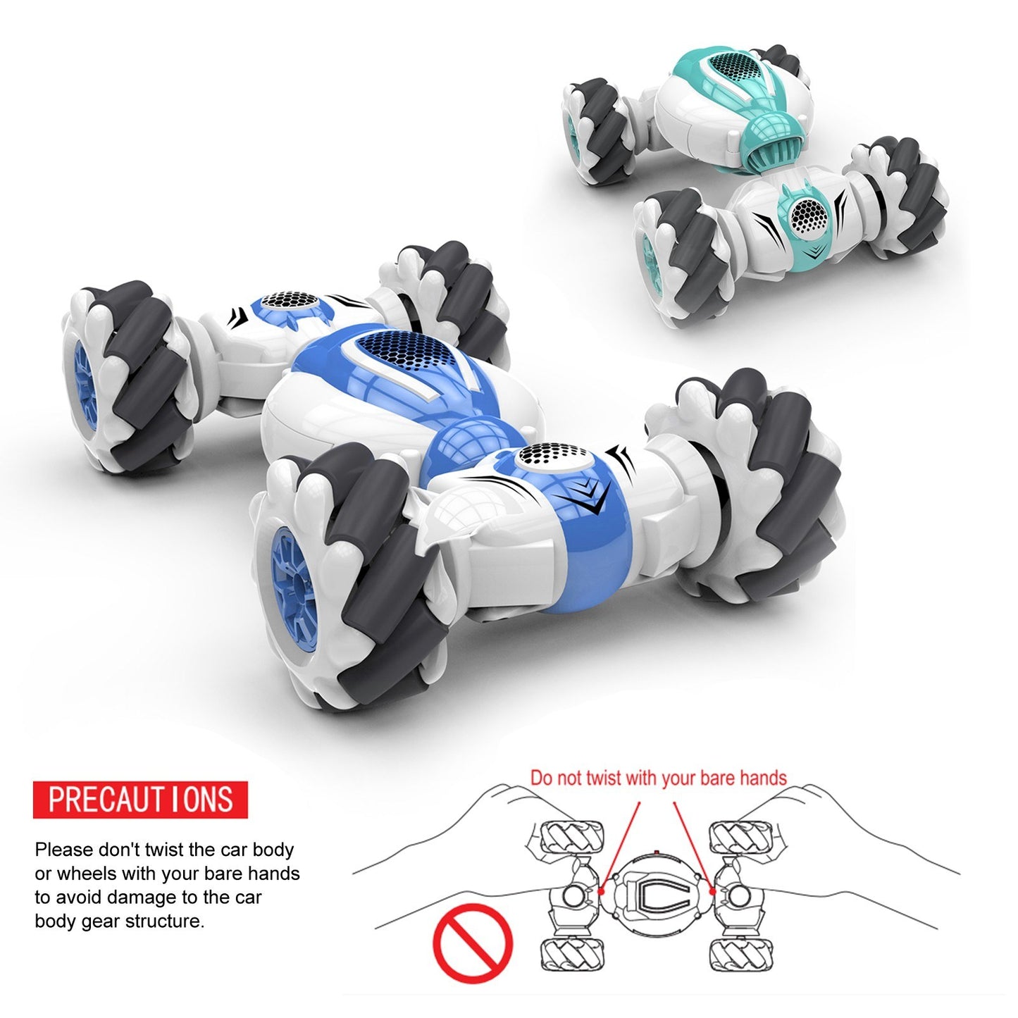 RC Stunt Car S-012: 2.4GHz 4WD Gesture Sensor Deformable Electric Toy