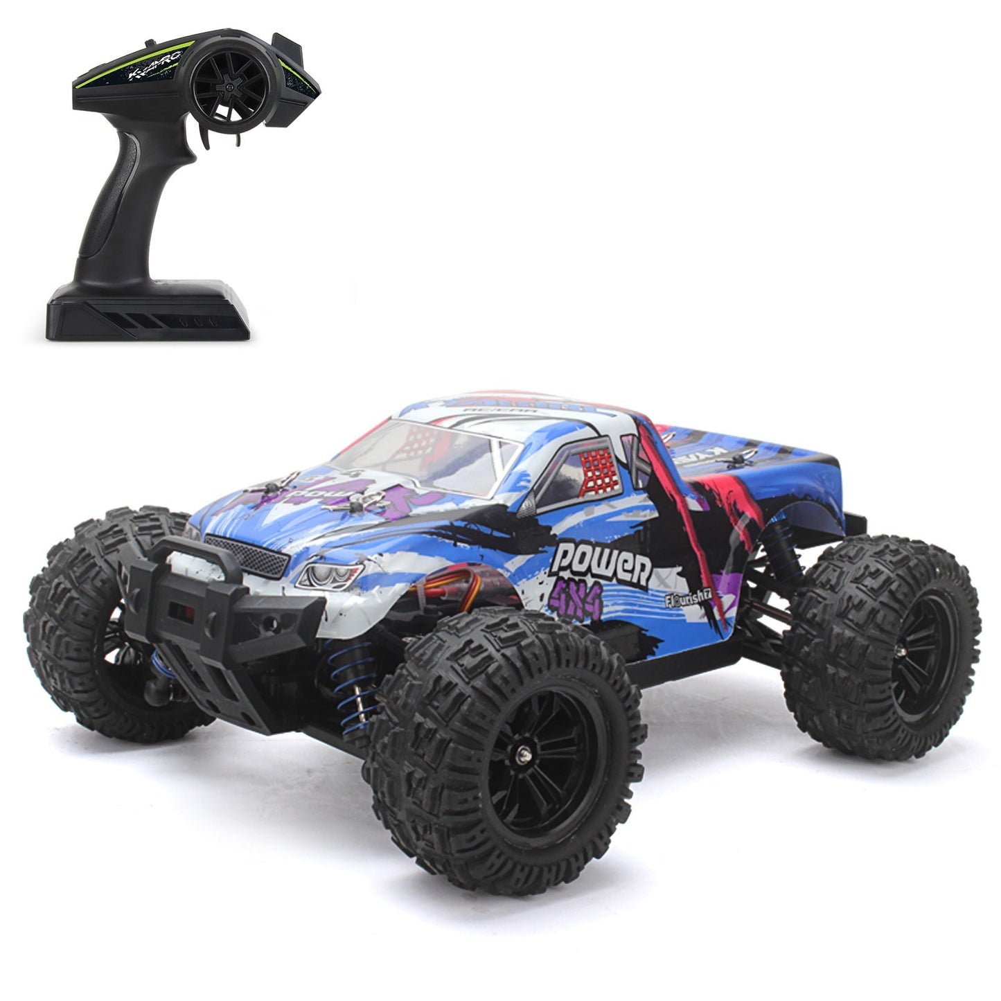 2.4GHz 4WD Off-Road RC Crawler Truck - 35KM/H High Speed Racing Vehicle KYAMRC KY-2819A 1:18 Scale