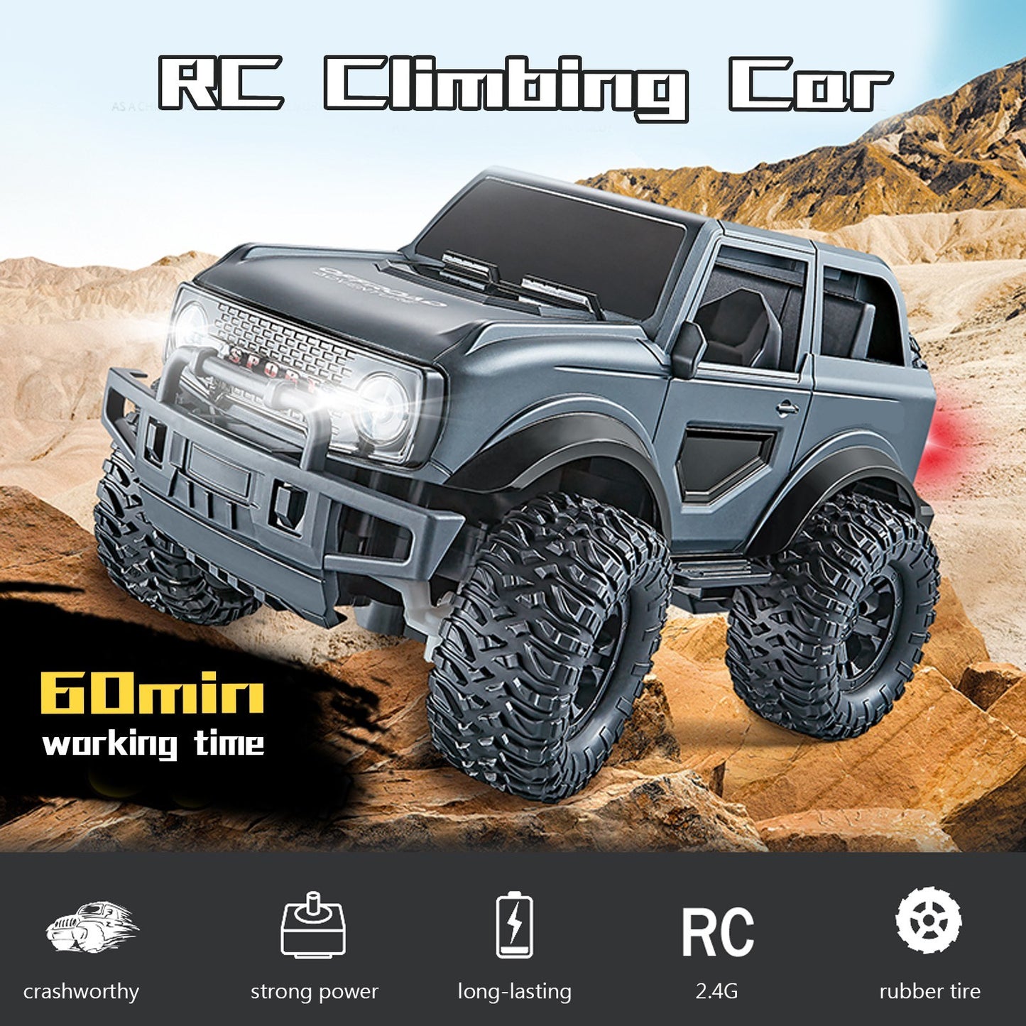 518-01 1/16 2.4GHz RC Off-Road Climbing Racing Car