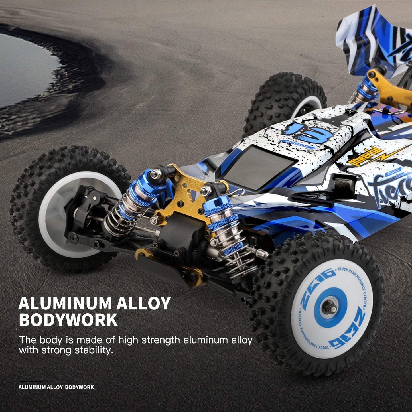 WLtoys 124017 1/12 High Speed 4WD RC Crawler, 75km/h Off-Road Racing Car with Metal Chassis, 2.4GHz RTR