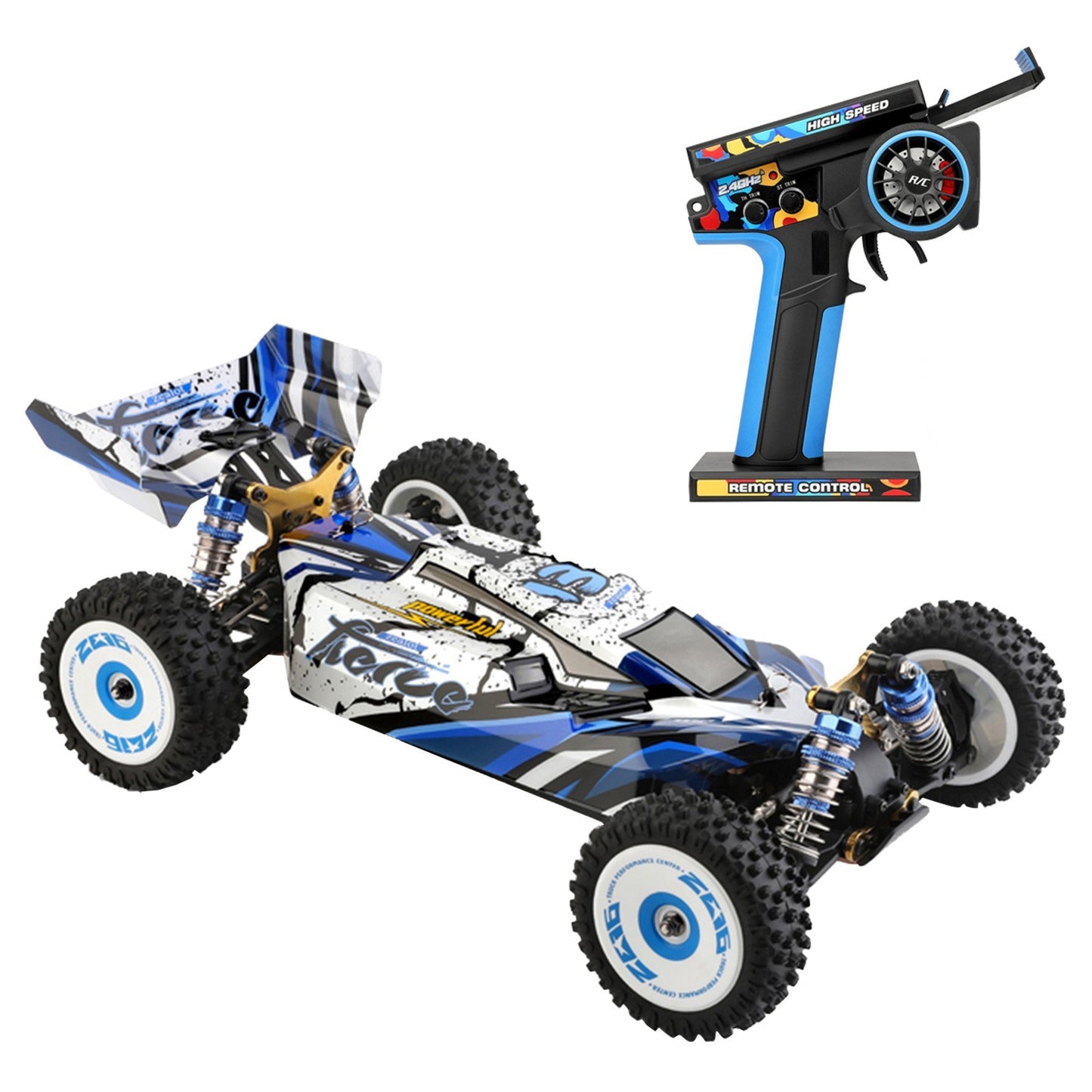 WLtoys 124017 1/12 High Speed 4WD RC Crawler, 75km/h Off-Road Racing Car with Metal Chassis, 2.4GHz RTR