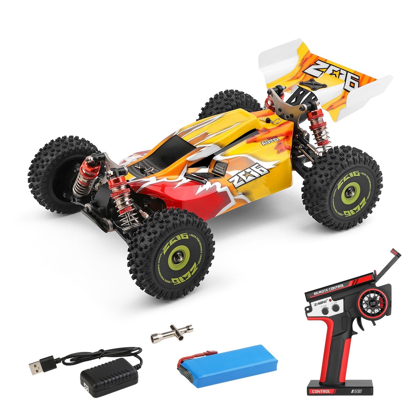 WLtoys XKS 144010 1/14 4WD High-Speed 75km/h Off-Road Racing Car RTR with Metal Chassis