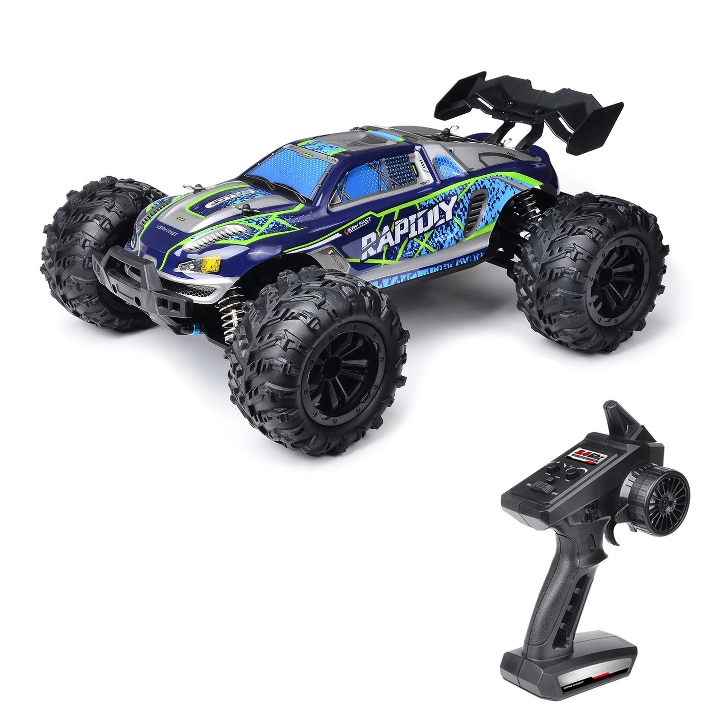 1/16 4WD 2.4GHz High-Speed Off-Road RC Truck, 38km/h Racing Car RTR