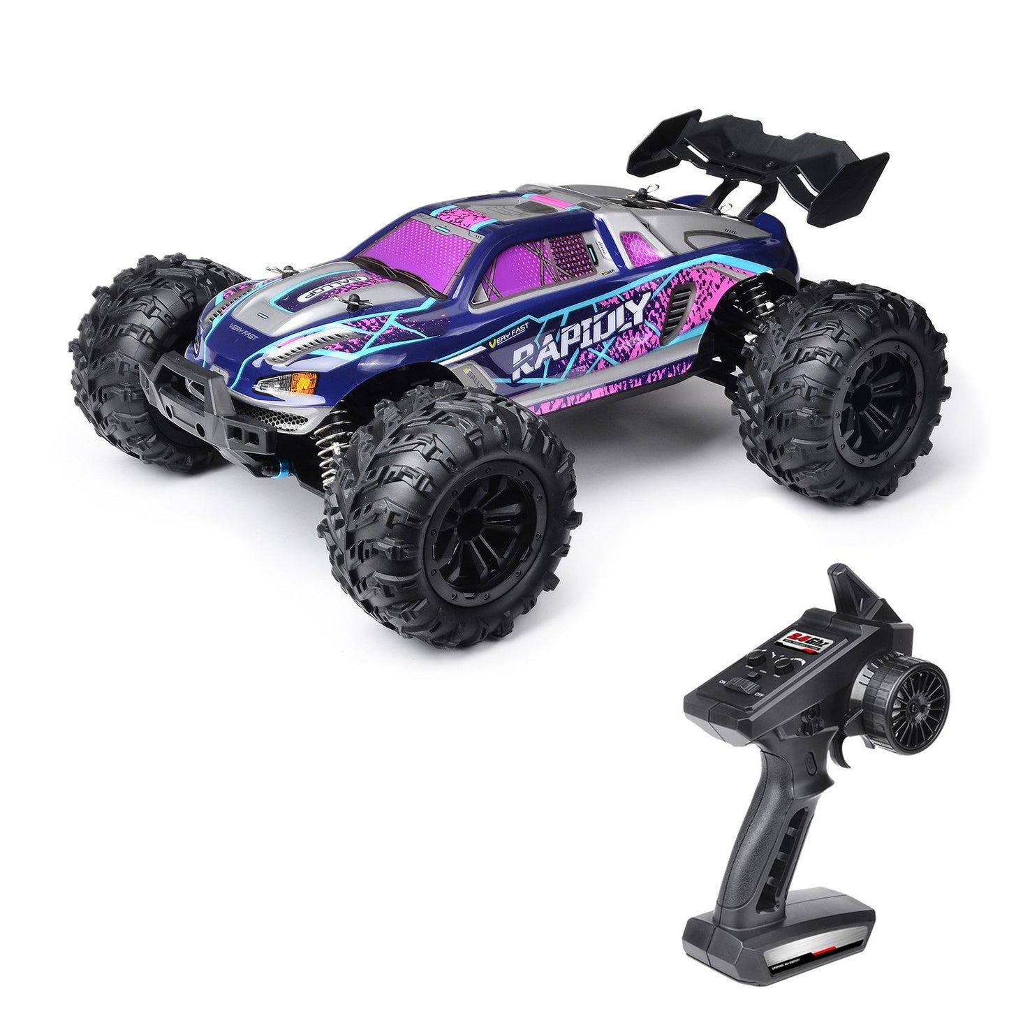 1/16 4WD 2.4GHz High-Speed Off-Road RC Truck, 38km/h Racing Car RTR