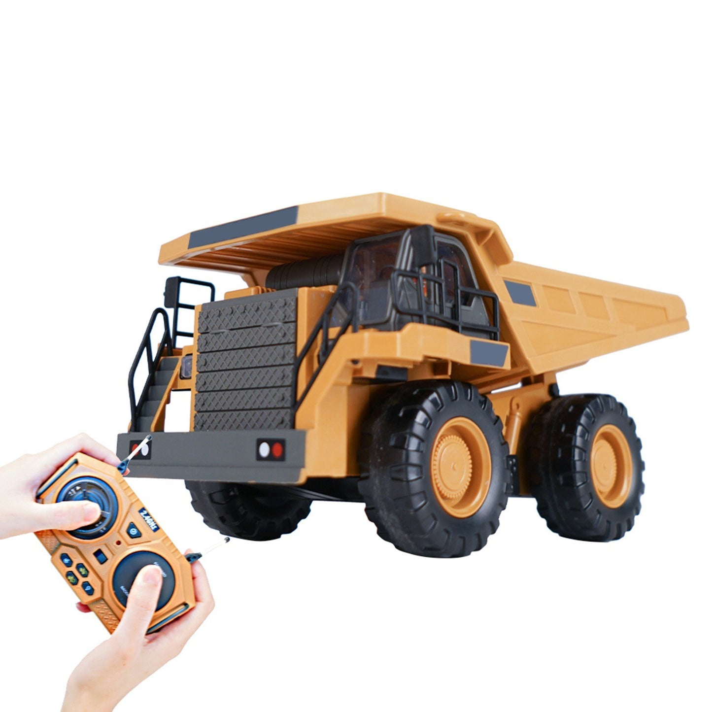 1/24 9CH RC Dump Truck - Remote Control Construction Vehicle Toy with Lights & Music