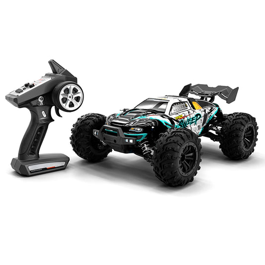 2.4GHz 70KM/H 1/16 Scale High-Speed 4WD Off-Road RC Truck with Brushless Motor & LED Lights