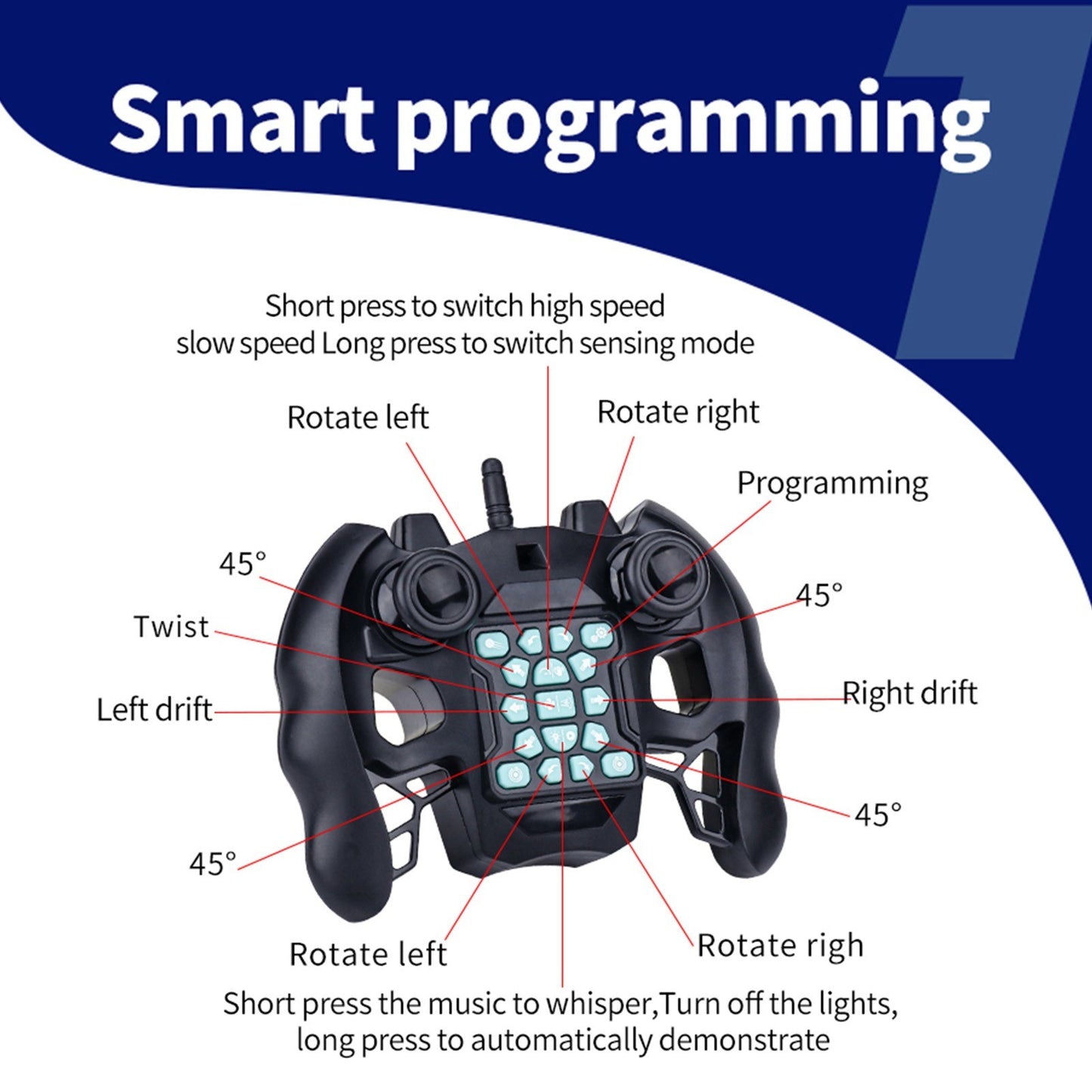 2.4GHz Gesture Control Stunt Car with Watch Remote