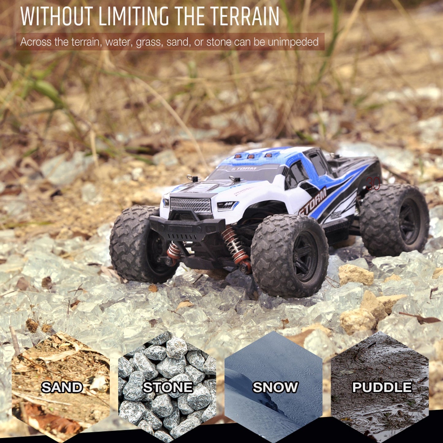 1/18 HS18302 4WD Off-Road RC Truck - 30KM/H Racing & Climbing Vehicle