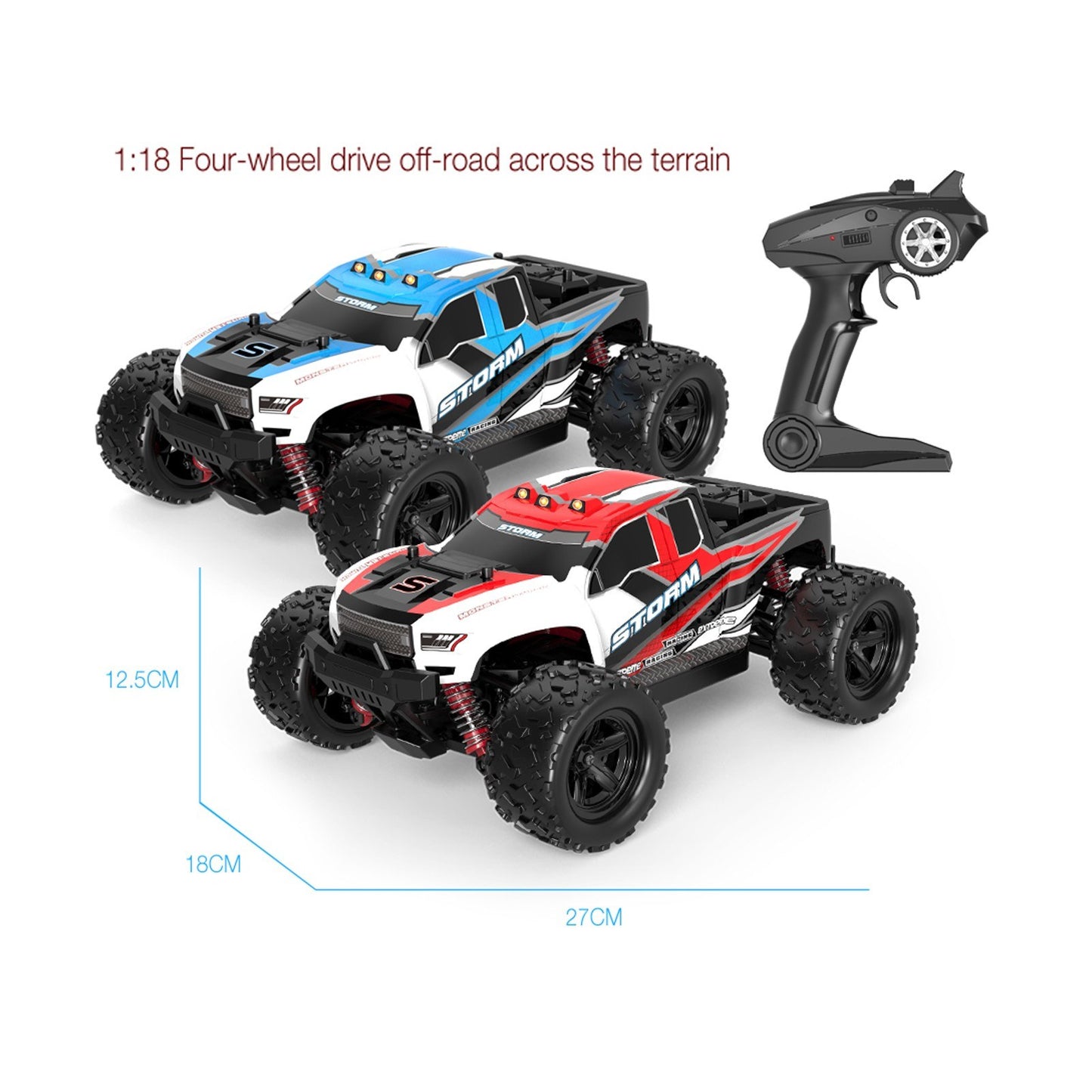 1/18 HS18302 4WD Off-Road RC Truck - 30KM/H Racing & Climbing Vehicle