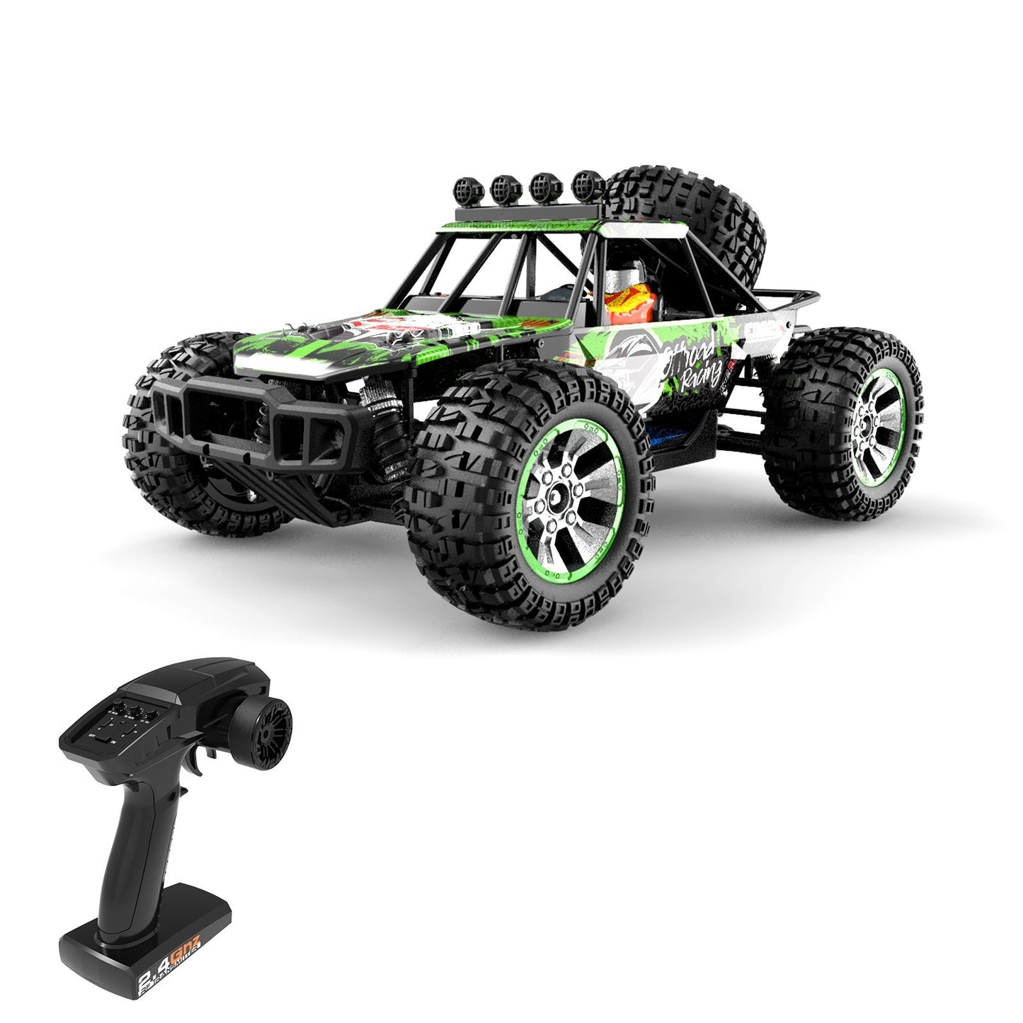 1/10 4WD Brushless Off-Road Racing Truck - 2.4GHz, 45km/h High Speed All-Terrain Climbing Car