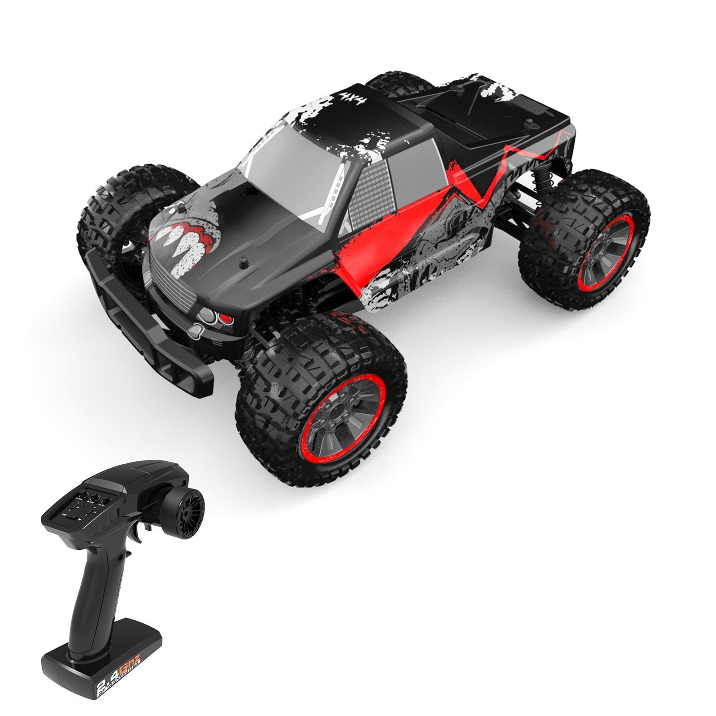 1/10 4WD Brushless Off-Road Racing Truck - 2.4GHz, 45km/h High Speed All-Terrain Climbing Car