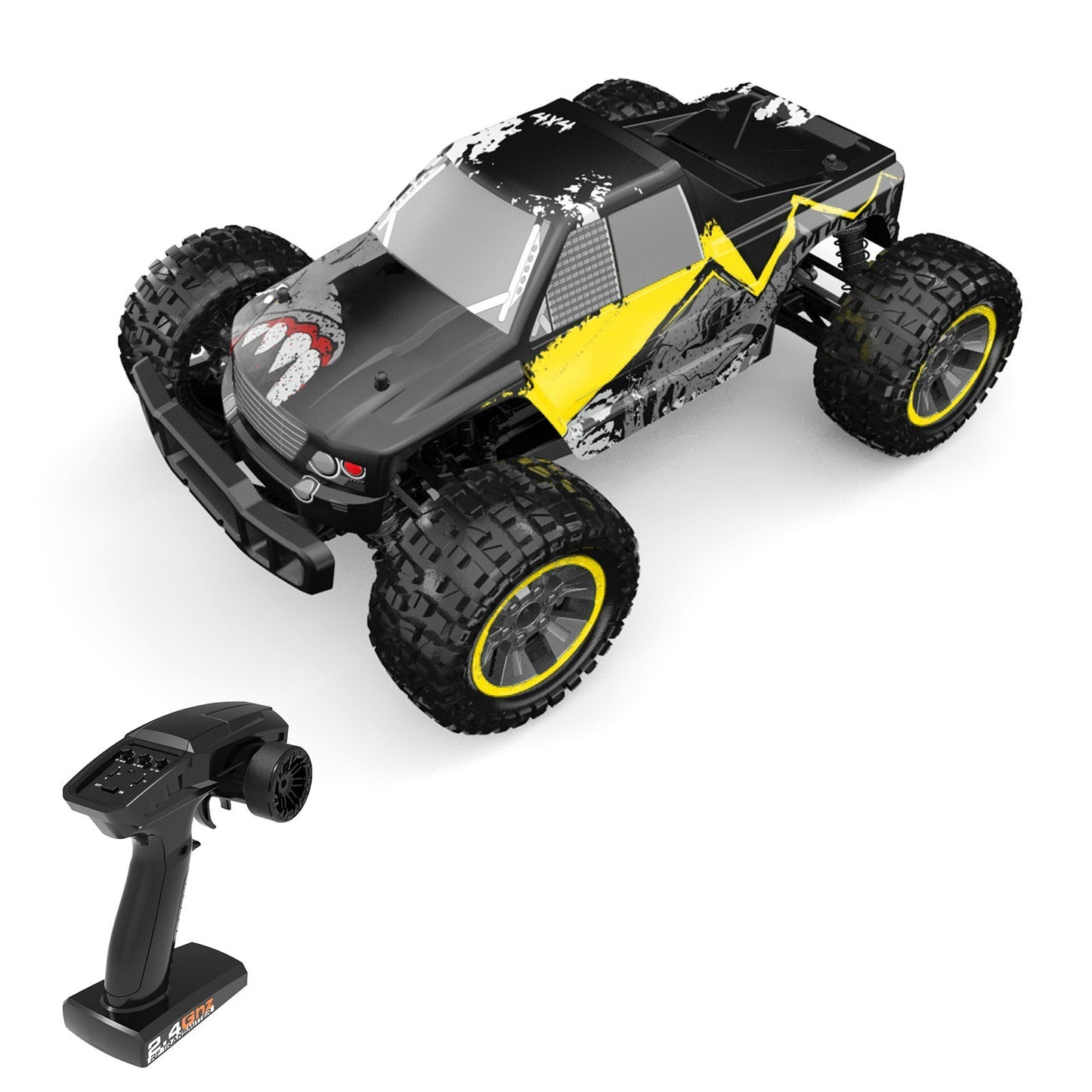 1/10 4WD Brushless Off-Road Racing Truck - 2.4GHz, 45km/h High Speed All-Terrain Climbing Car