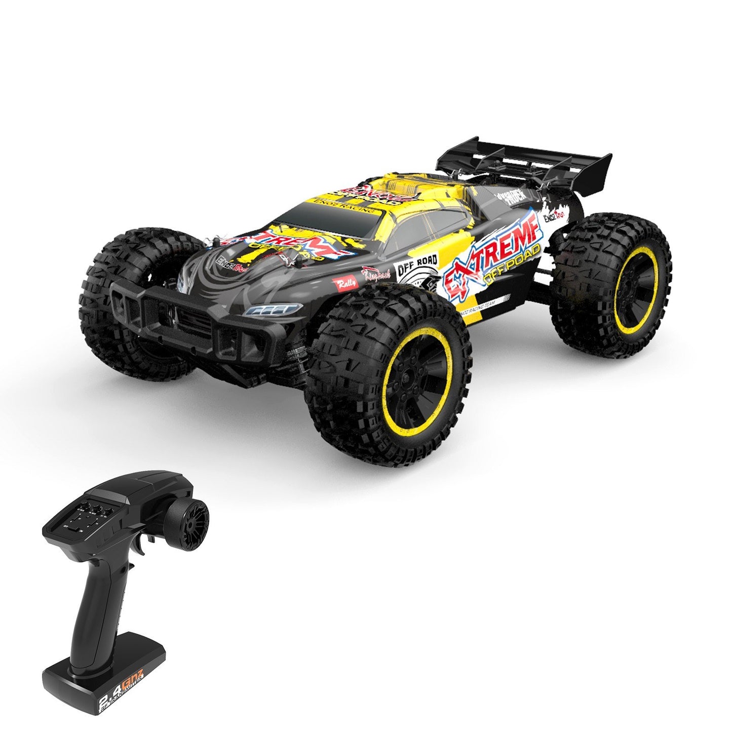 1/10 4WD Brushless Off-Road Racing Truck - 2.4GHz, 45km/h High Speed All-Terrain Climbing Car